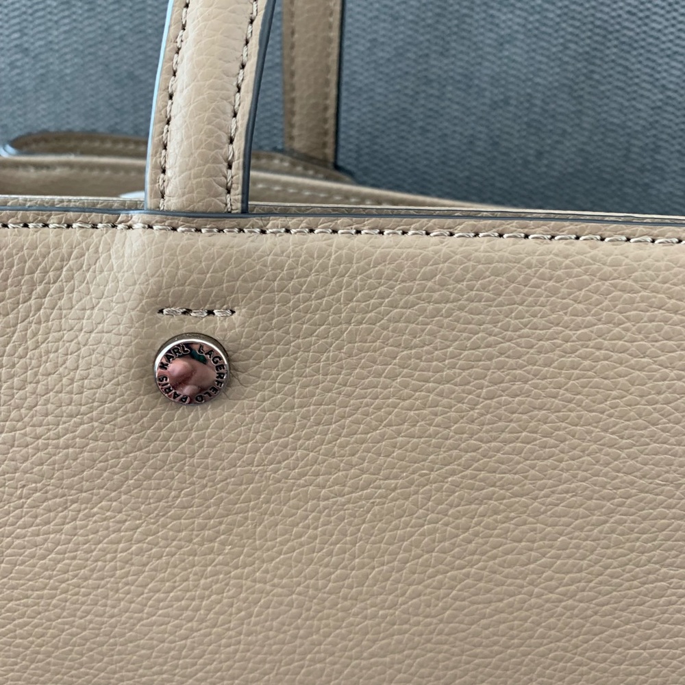 Karl Lagerfeld brown-cream color shoulder bag - Picture 4 of 8